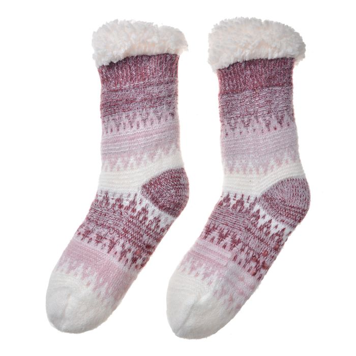 Socks one size burgundy - set