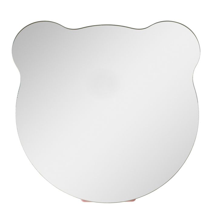 Table mirror 16x16x4 cm silver colored - pcs