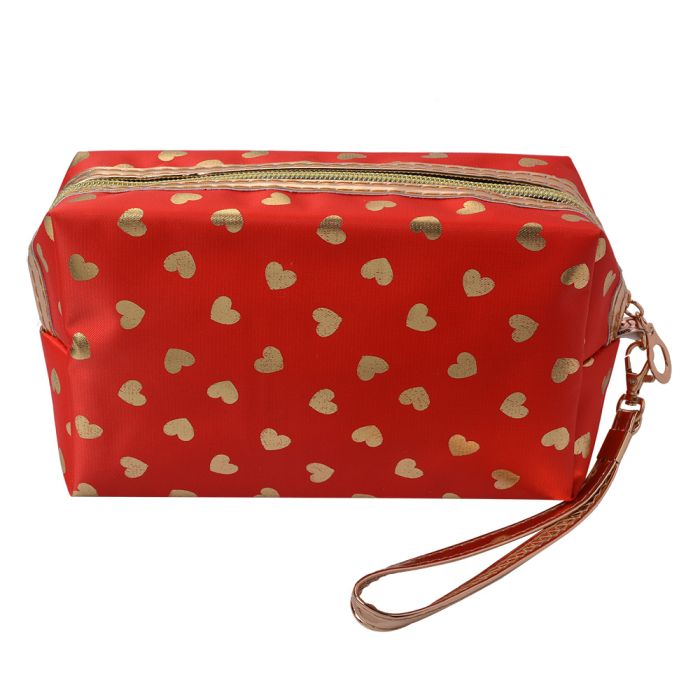 Toilet bag 18x10 cm red - pcs