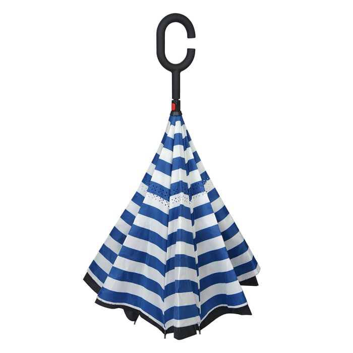 Umbrella Ø 60 cm blue/white - pcs