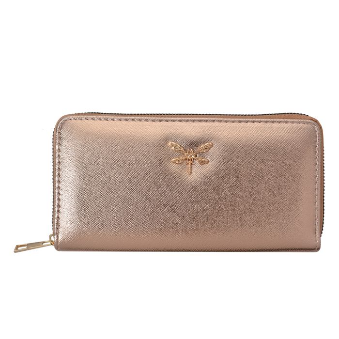 Wallet 19x10 cm gold colored - pcs