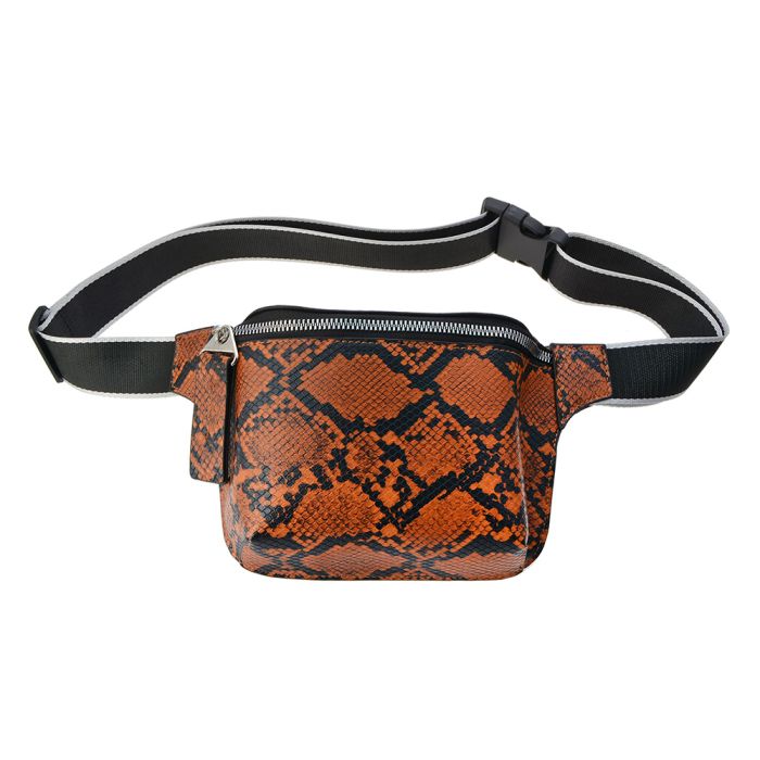 Waist bag with belt brown - pcs     