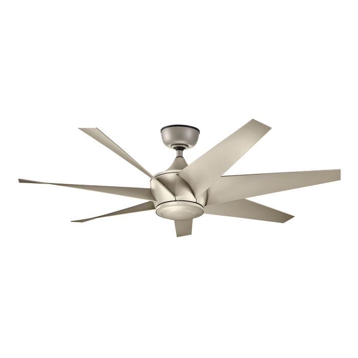 Lehr II - 54in / 137cm Fan - Antique Satin Silver