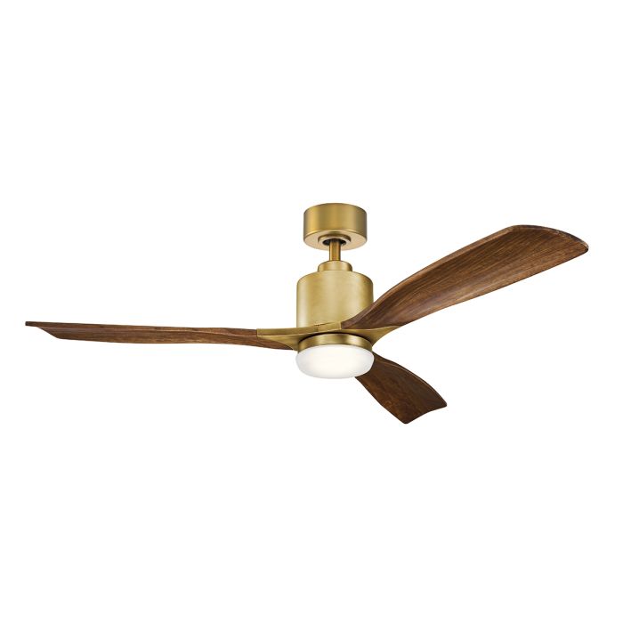 Ridley II - 52in / 132cm Fan - Natural Brass