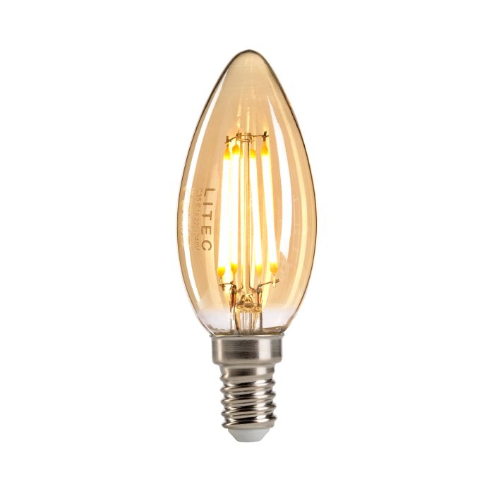 Amber Candle LED E14 Lamp