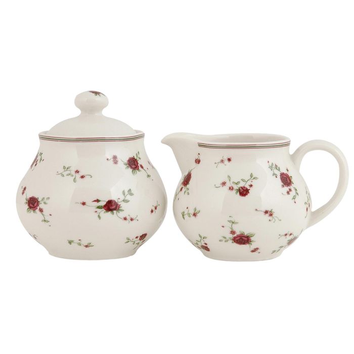 Milk jug and sugar bowl 12x9x8 / Ø 9x10 cm - set (2)