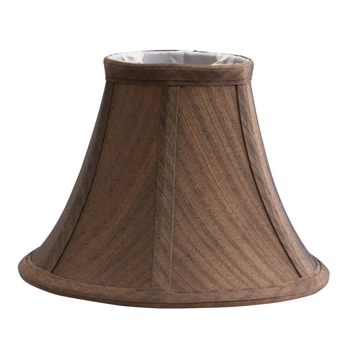 Clip Shades Brown Silk Effect Candel Shade