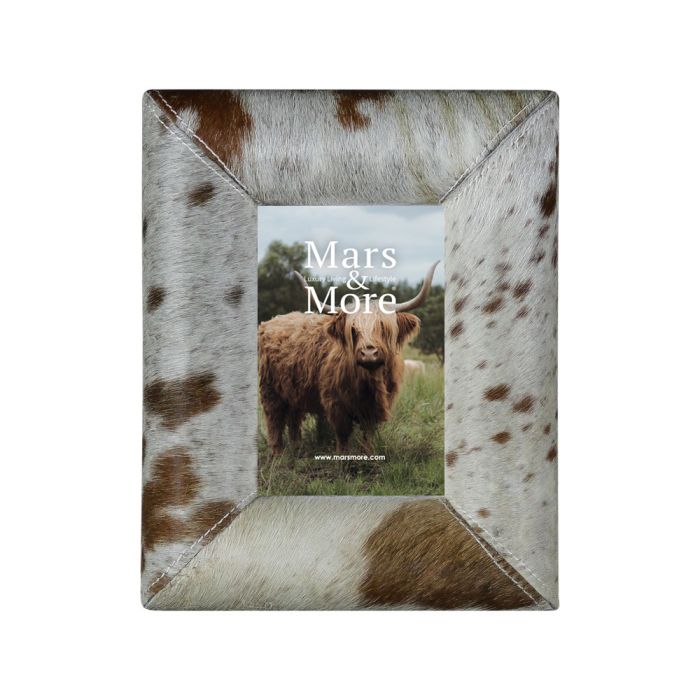 photo frame cow bulge brown/weiss 15x10cm (bos taurus taurus)