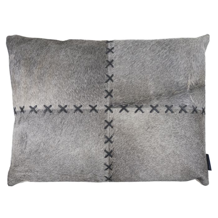cushion blanket stitch cow grey 45x60cm (bos taurus taurus)