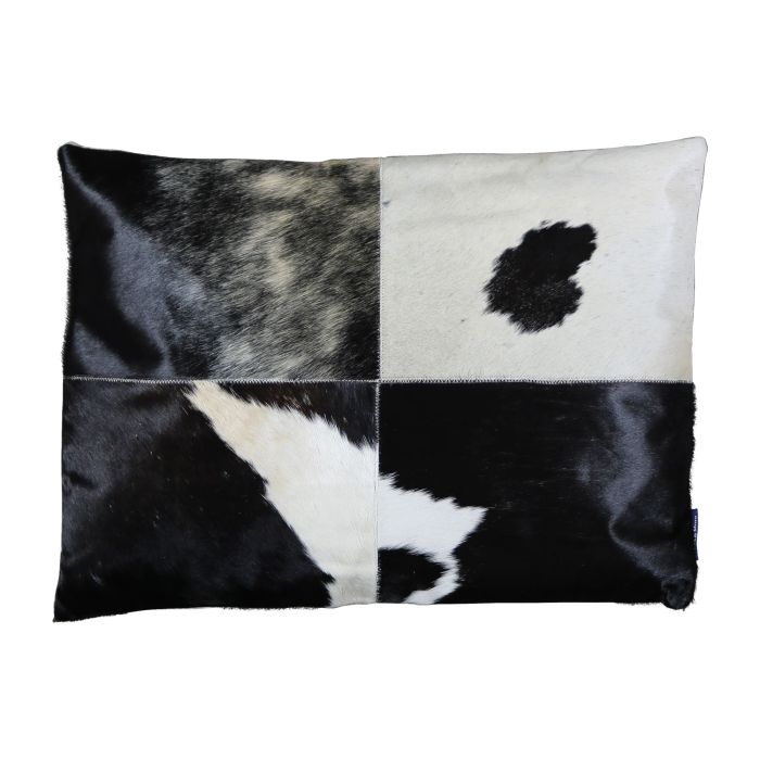 cushion blanket stitch cow black 45x60cm (bos taurus taurus)