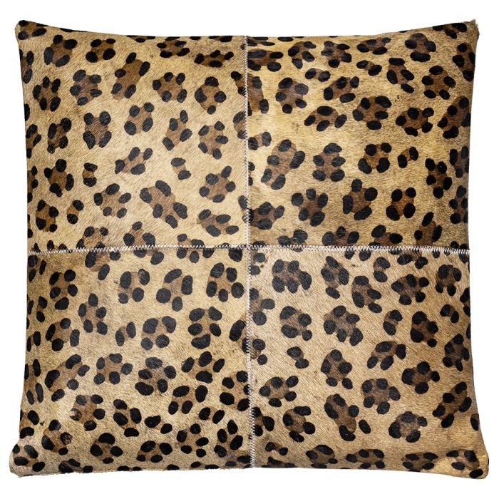 cushion cow leopard 45x45cm (bos taurus taurus)