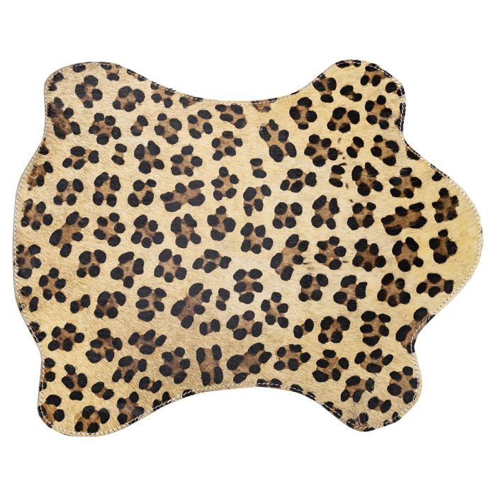 placemat cow shaped leopard 30x48cm (bos taurus taurus)