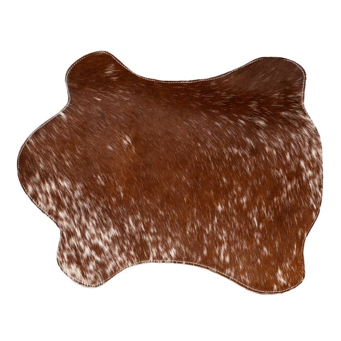 placemat cow hide shaped brown/white 30x48cm (bos taurus taurus)