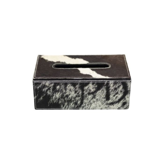 tissue box cow black/white 25x14x9cm(bos taurus taurus)