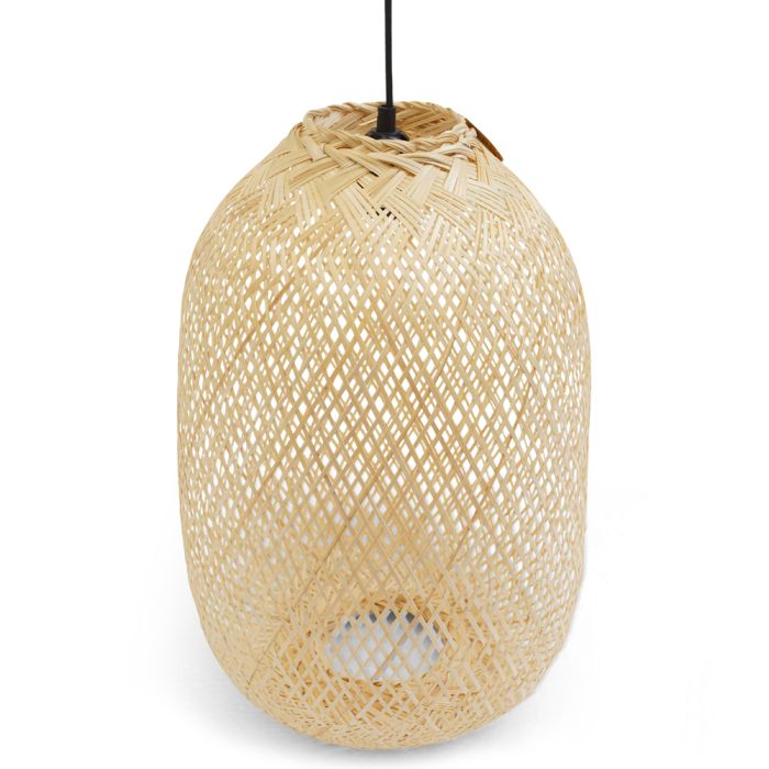 bamboo pendant lamp 49cm (incl. elect. wire)