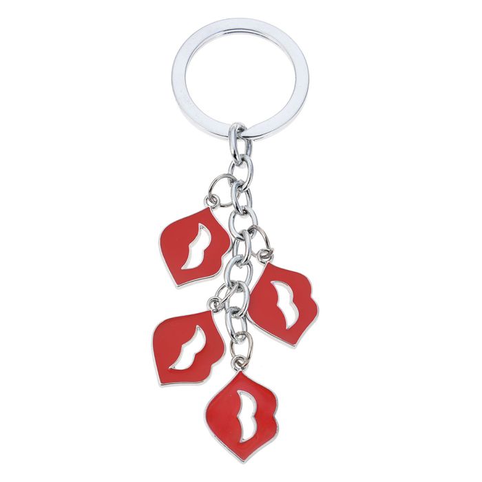 Key chain red lips - pcs     