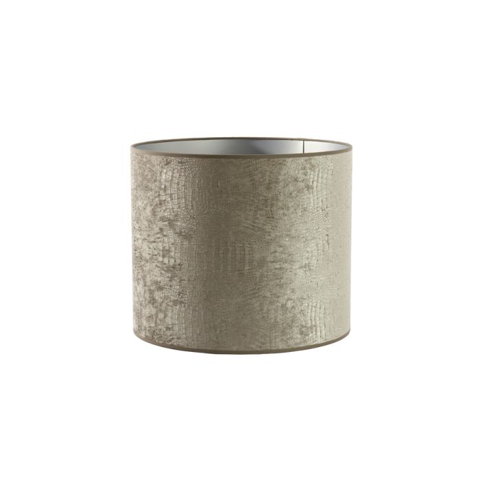 OPT2241057 - Shade cylinder 40-40-35 cm CHELSEA velours silver