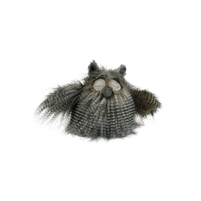 cuddly toy long hair owl 25cm