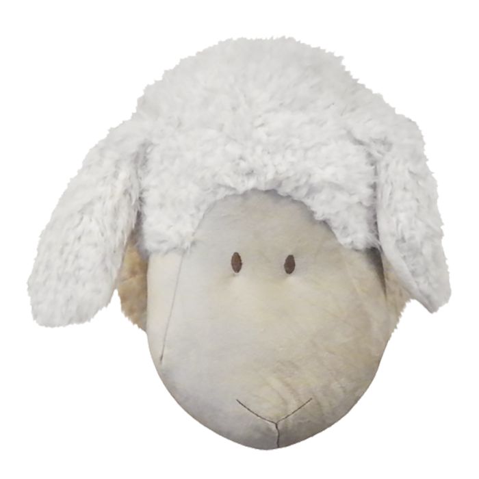 cuddly toy sheep wall head 40cm