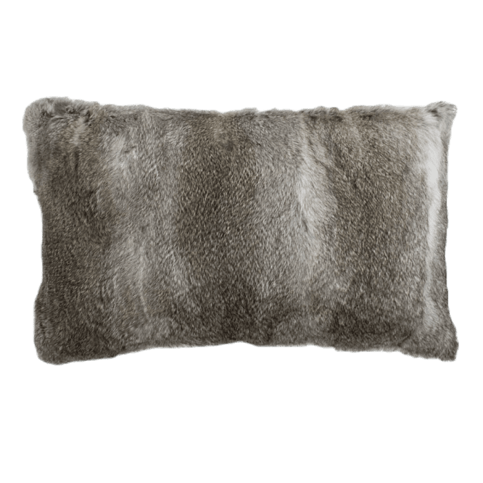 cushion rabbit grey 30x50cm (oryctolagus cuniculus)