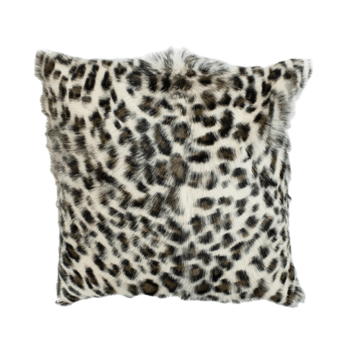 cushion goat leopard brown 40x40cm (capra aegagrus hircus)