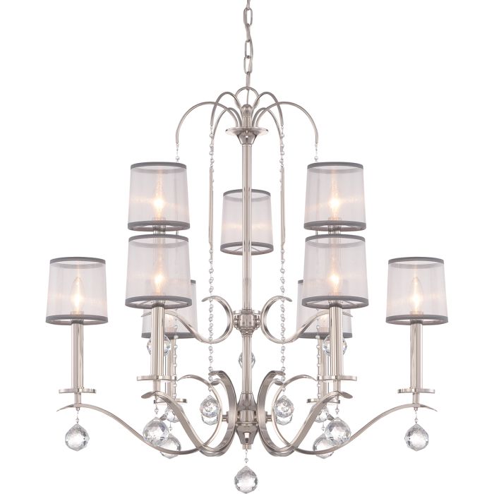 Whitney 9 Light Two Tier Chandelier