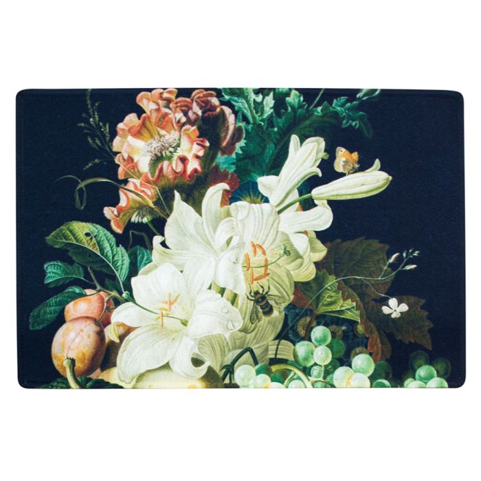 doormat flowers and fruit 75x50cm