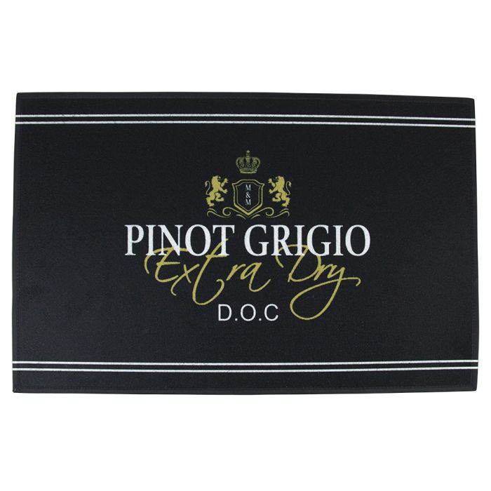 doormat wine pinot grigio black 75x50cm