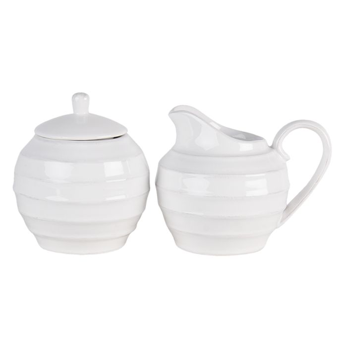 Milk jug and sugar bowl 14x11x11 / ? 10x12 cm - set     
