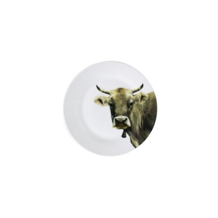 plate swiss cow 19cm