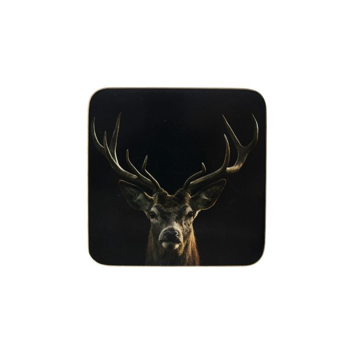coaster black red deer 10x10cm (6)