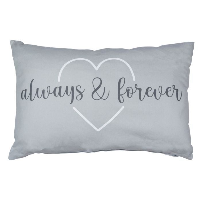 heart cushion always&forever 40x60cm
