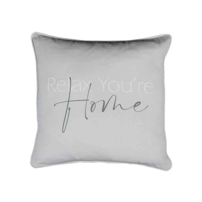 cotton pillow relax you're home 45x45cm
