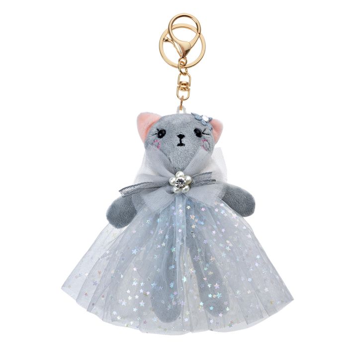 Key chain bear grey - pcs