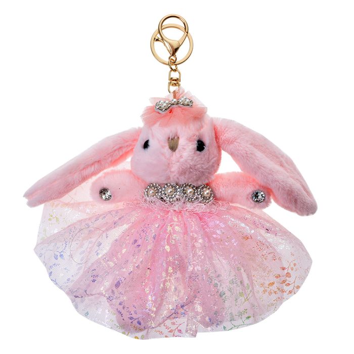 Key chain rabbit pink - pcs