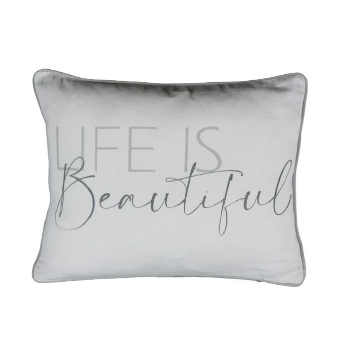 OPTSVOHKLB. Organic cotton pillow life is beautiful 35x45cm