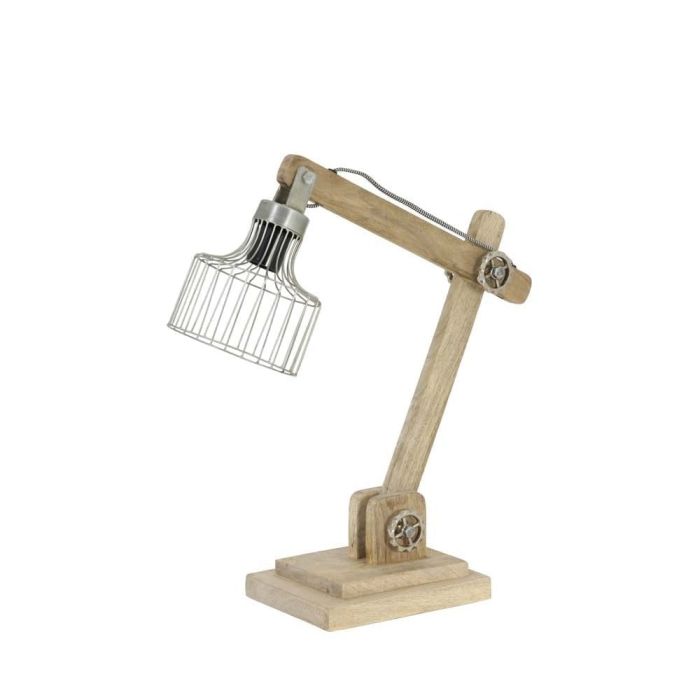 OPT1817014 - Desk lamp 50x15x45 cm EBKE wood natural+zinc