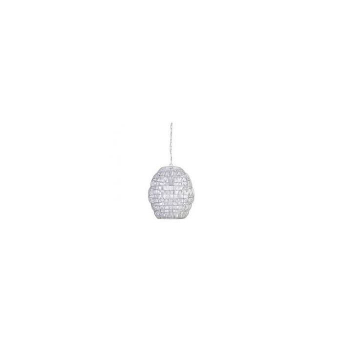 OPT2939526 - Hanging lamp Ø19x40 cm TWINKLE ceramics soft white
