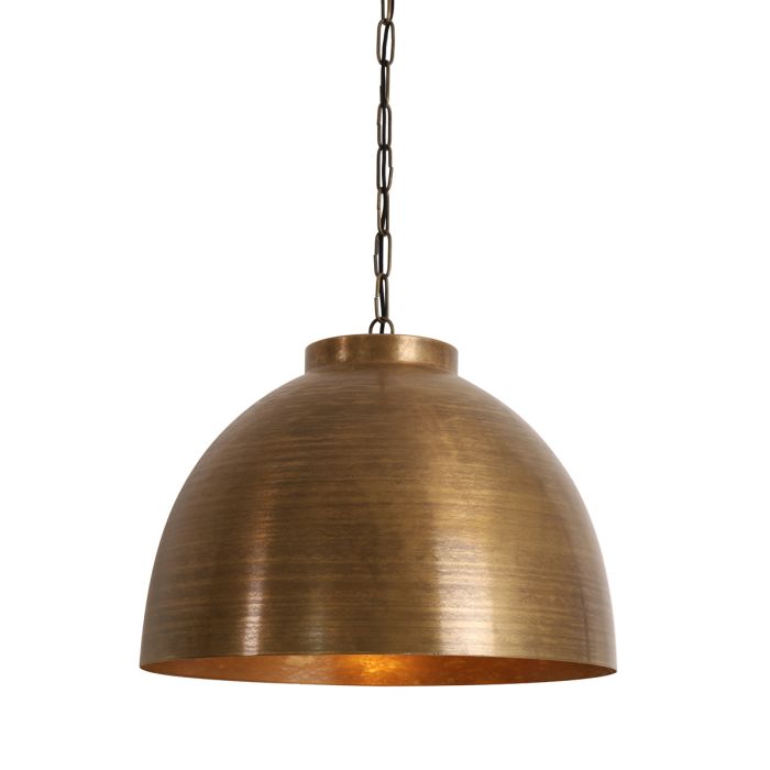 OPT3018520 - Hanging lamp Ø60x42 cm KYLIE raw old bronze