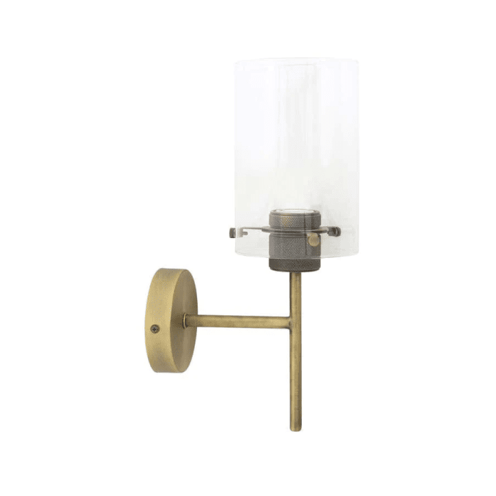 OPT3107918 - Wall lamp 19x12x36,5 cm VANCOUVER ant.bronze-glass
