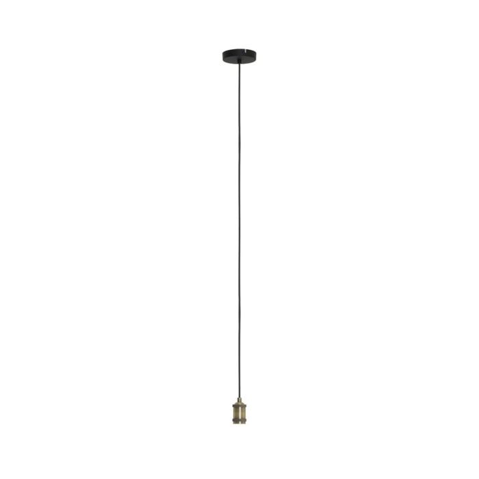 OPT3301212 - Hanging lamp Ø12x120 cm MURO matt black+antique bronze