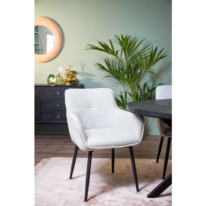 OPT6763080 - Dining chair 60,5x60x87 cm EMILY mint green-black