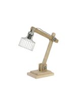 OPT1817014 - Desk lamp 50x15x45 cm EBKE wood natural+zinc