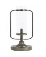 OPT1832618 - Table lamp lantern LED Ø12,5x38,5 cm RADDIE black bronz+lamp