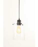 OPT3049512 - Hanging lamp Ø15x22 cm VANCOUVER matt black