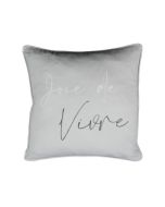 OPTSVOHKJV. Organic cotton pillow joie de vivre 45x45cm